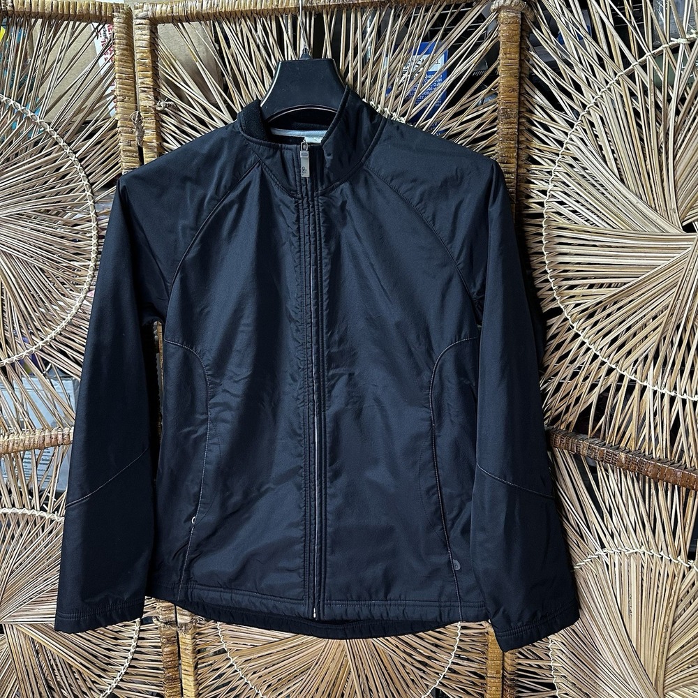Women's Alo Jacket "vintage" Tag Black XL Zip Up Fleece Lined 2011‎